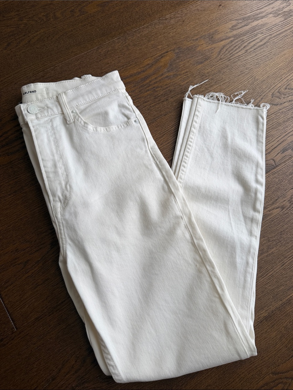 GRLFRND Skinny High-Rise Karolina White Cropped Jeans Size 25